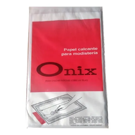 Papel Calcante De Modistería Onix Para Tela Paquete X 10 Hoj
