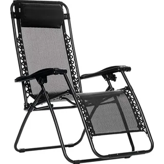 Espreguiçadeira Gravidade Zero Dobravel Camping Gardenlife. Cor Preto Espreguiçadeira Gravidade Zero Dobravel Camping Gardenlife. Cor Preto