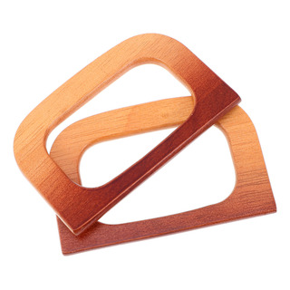 2 Asas De Bolso De Bricolaje, Bolsa Delicada De Madera De Re 2 Asas De Bolso De Bricolaje, Bolsa Delicada De Madera De Re