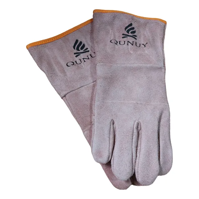 Guante Parrillero Asador Cuero Costura Kevlar Alta Temp