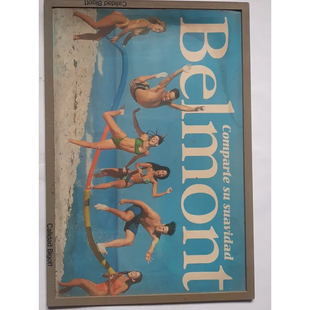 Afiche Valla Publicidad Poster Coleccion Cigarrillo Belmont 