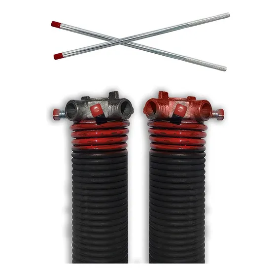 Dura-lift Torsion Garage Springs Herida Roja Izquierda