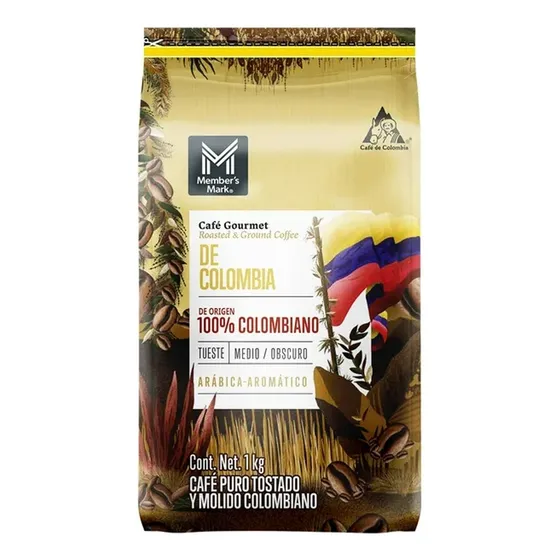 Café Tostado Y Molido Member's Mark Colombiano 1 Kg Gourmet