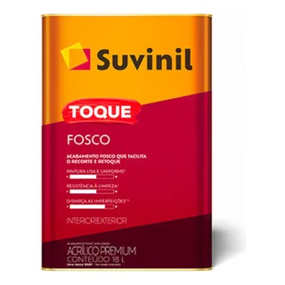 Tinta Toque Fosco Cores 18 Litros Suvinil Tinta Toque Fosco Cores 18 Litros Suvinil