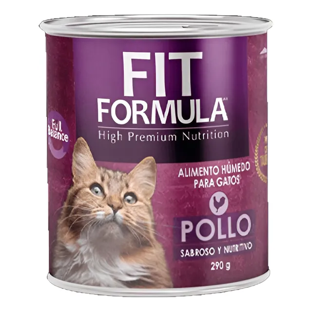 Alimento Gato Pollo Fit Formula Premium 290 G X 6 Unidades