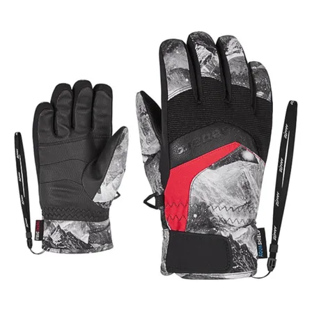Ziener Guante Labino As® Junior Grey Mountain Print