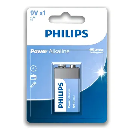 Bateria Alcalina Philips 9v- 6lr61p1b/97