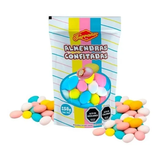 Almendras Confitadas Multicolores (bolsa Con 250gr)