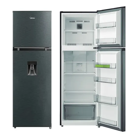 Heladera Midea 281lts Con Dispensador Clase A Inox Dimm