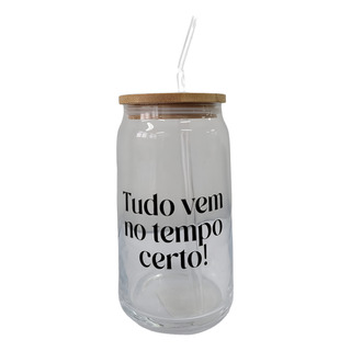 Copo Com Canudo E Tampa Frase 470ml Rio De Ouro Copo Com Canudo E Tampa Frase 470ml Rio De Ouro