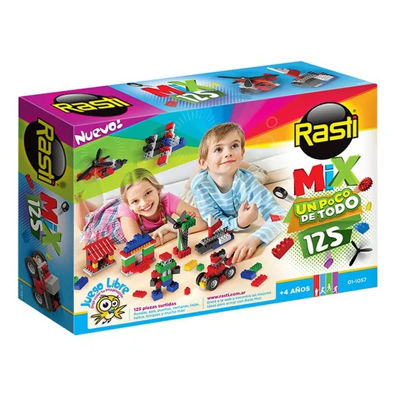 Rasti Mix 125 Piezas - Bloques Para Armar Rasti