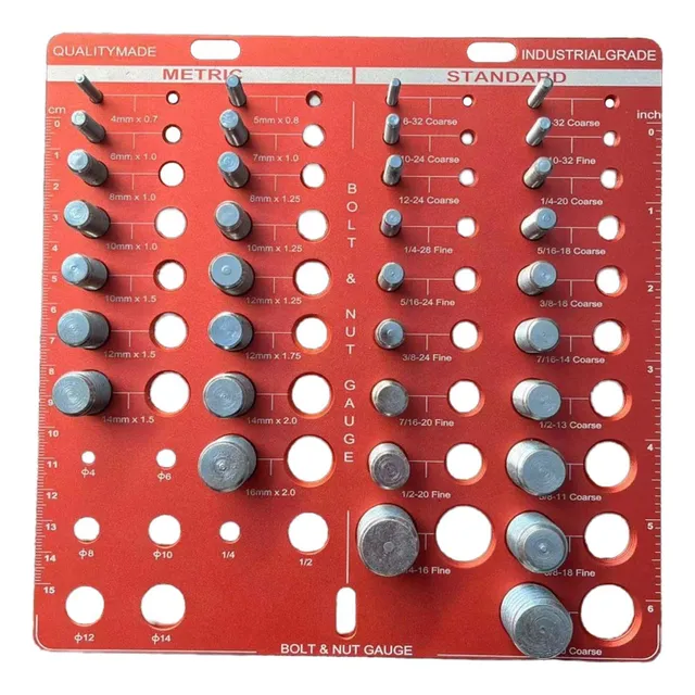 Tablero De Identificación De Calibre De Taladro, Tuerca De