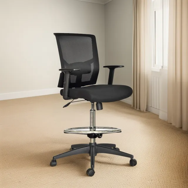 Silla Cajera Regulable En Altura Ergonómica Delphi I Ofideas Negro Malla
