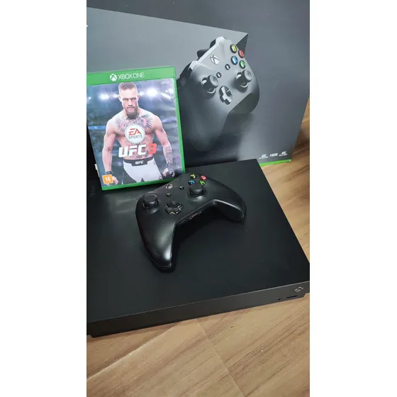 Microsoft Xbox One X 1tb + 1 Controle Original + 1 Jogo | Na Caixa / Berço