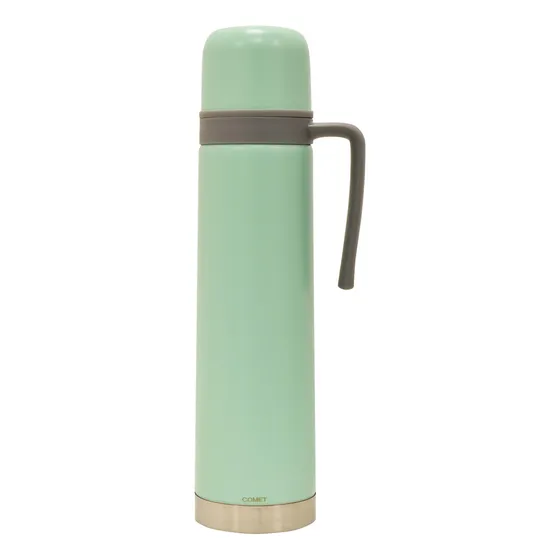 Termo Acero Inox 0.75l Manija Fija Mantiene Frío Calor Comet Color Verde claro