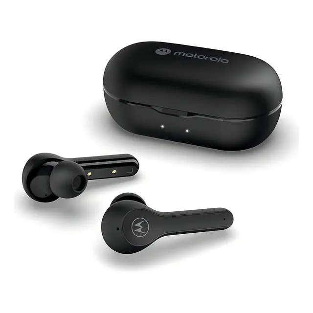 Auriculares in-ear inalámbricos Motorola Motobuds 085 negro con luz LED