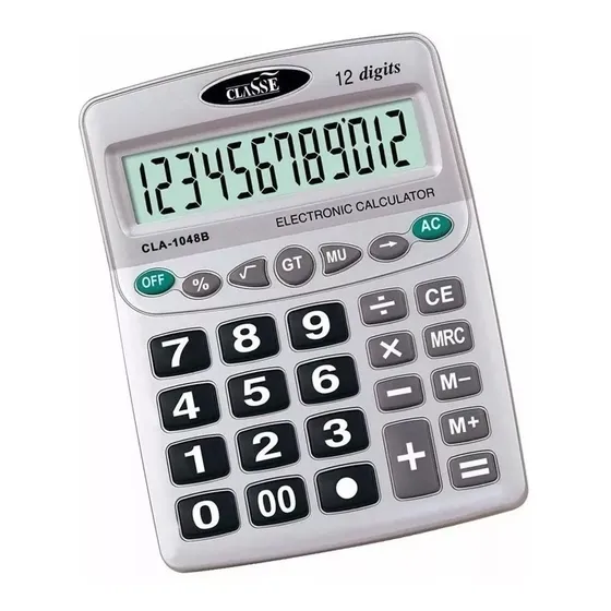 Calculadora 12 Dígitos Electrónica Pantalla Grande Compacta