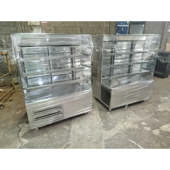 Mostradores Para Panadería , Frio Y Seco En Acero Satinado