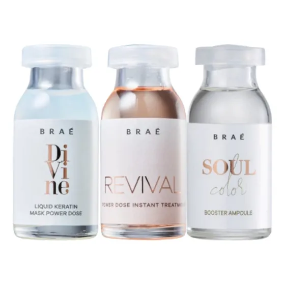 Cronograma Capilar Braé Ampolas Revival/Divine/Soul Color 3 x 13 ml