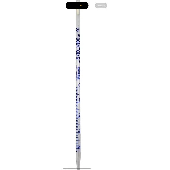 8 Pipetas Serologica 5/10 En 1/100 Ml Cristal