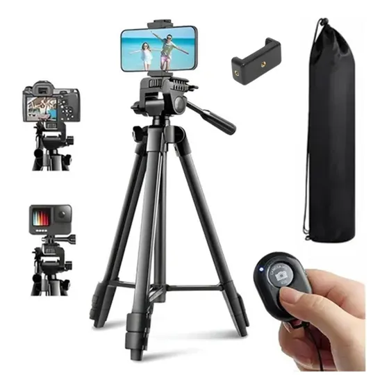 Tripode Soporte Para Camara Video Bluetooth Ajustable 165cm