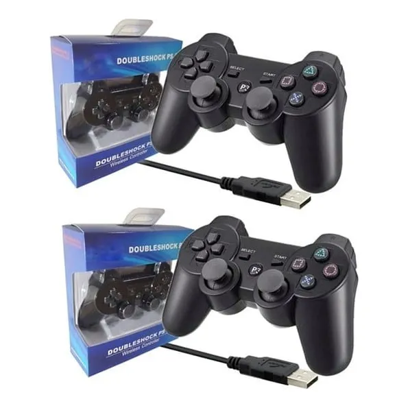 Pack 2 Control Joystick Compatible Ps3 / Play 3 Bluetooth