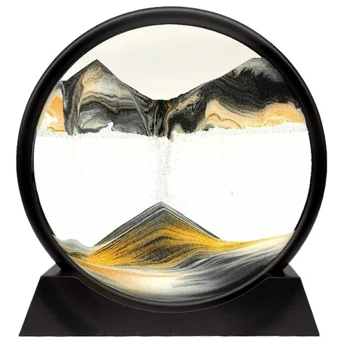 Reloj De Arena En Movimiento Paisaje 3d Decoración