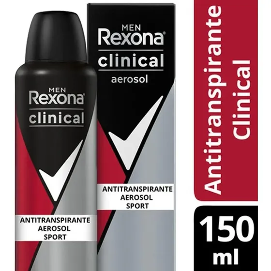 Desodorante Clinical Antitranspirante Sports 150ml Rexona