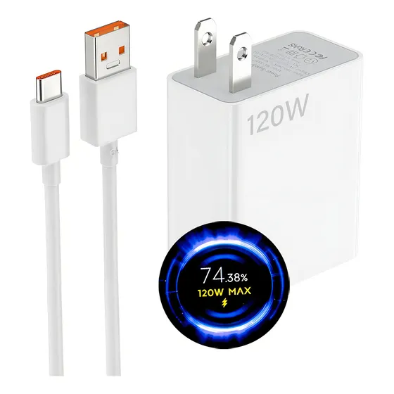 120 W Para Xiaomi Redmi Poco Tipo C Turbo Cargador Para Redmi Note 14 Pro+/ Redmi Note 13 Pro+/ Poco F6 Pro Con Cable 1.5m 6a 120w/90w/67w/45w/33w/18w/10w Blanco