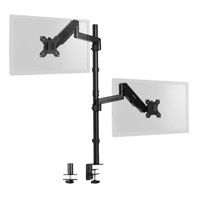 Brazo De Monitor Doble Montaje Extra Alto 32 Pulgadas Vesa