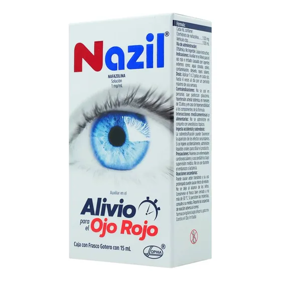 Nazil Ofteno Solución Oftálmica 1 Mg/ml, 1 Frasco Gotero 15 Ml