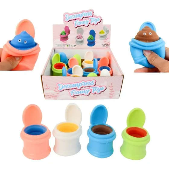Amansaloco Squishy Caca Que Sale Del Water Apretar Pack X12