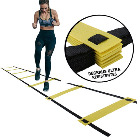 Escada De Agilidade Treinamento Funcional Pvc 10 Degraus Fit Escada De Agilidade Treinamento Funcional Pvc 10 Degraus Fit