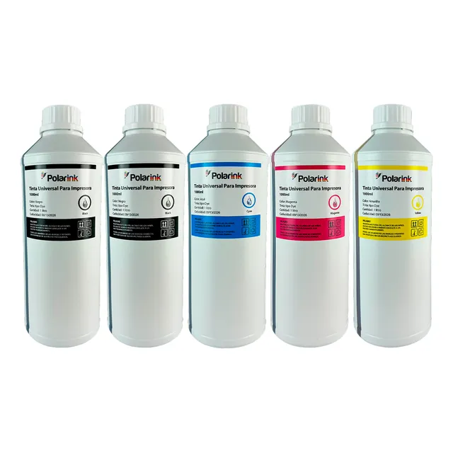 Kit 5 Litros De Tinta Compatible Con Hp Epson Brother Canon 2 Negro / Cyan / Magenta / Amarillo
