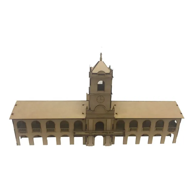 Maqueta Cabildo De Mayo Fibrofacil 3mm Unico Souvenirs
