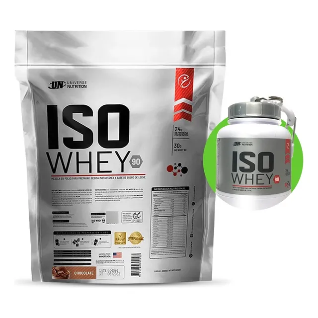 Proteina Iso Whey 3kg Chocolate Un + Porta Proteina