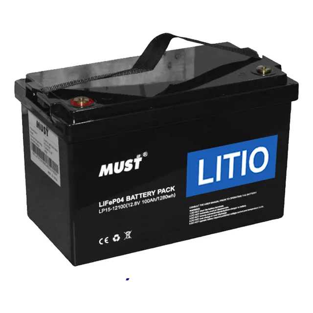 Batería De Litio 100ah/12.8v Marca Must Lp15 (1280wh)
