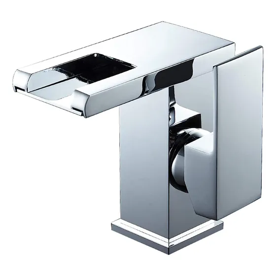 Grifo Mezclador Laton Para Lavabo Baño Un Solo Mango Agujero