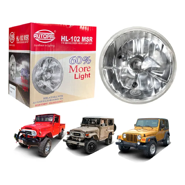 Faro H4 Jeep Wrangler Rubicon Machito Fj40 Fj45 7' Pulgadas