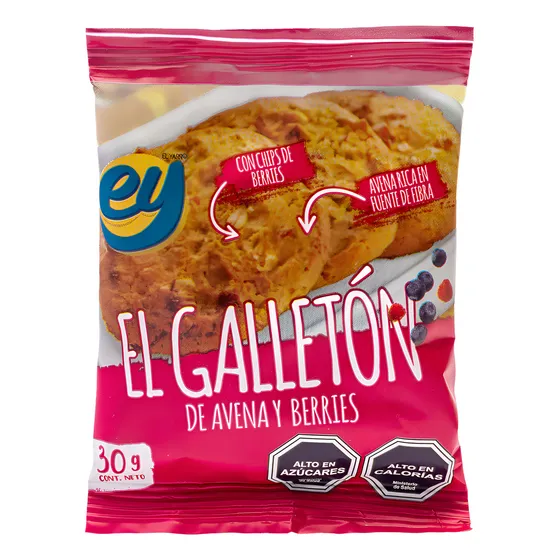 El Galletón De Avena Ey! Berries 20x30g
