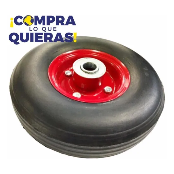 Rueda Caucho Macizo Para Carrucha 180 Kilos