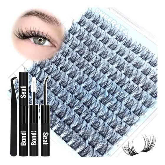 Kit Extensiones Pestañas En Racimos 110 Unidades