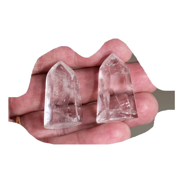 Puntas Cuarzo Cristal Tameana Base Plana 3,5 Cms. De Altura