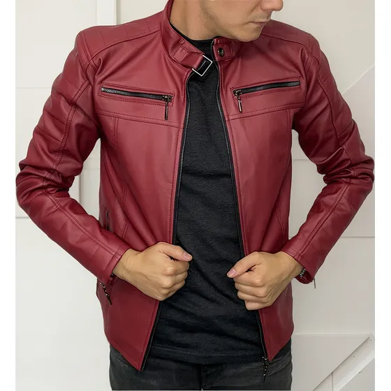 Chaqueta Geometry Styles Biker One Cuerotex Hombre Ultra Liviana