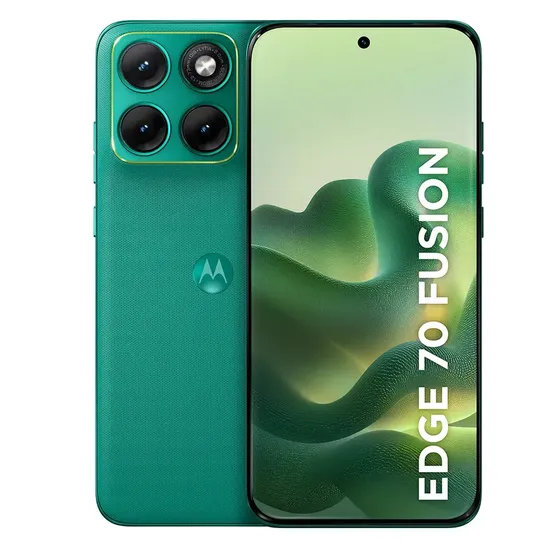 Smartphone Motorola Edge 70 Fusion 5g - 256gb 8gb Ram + 16gb Ram Boost, Camera 50mp Sony Lytia 710, Tela 1.5k Extreme Amoled 144hz - Verde