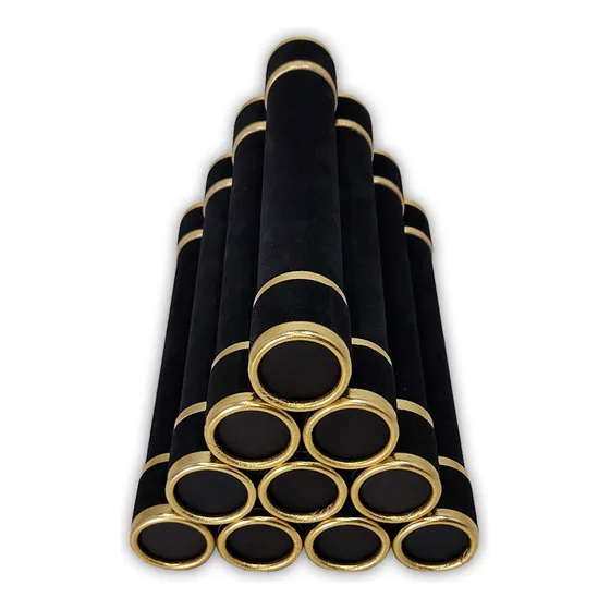 Kit 10 Canudos Para Formatura Graduação Preto Em Camurça
