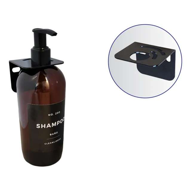 Dispenser Shampoo Acondicionador Jabon Soporte Pared 1x500ml