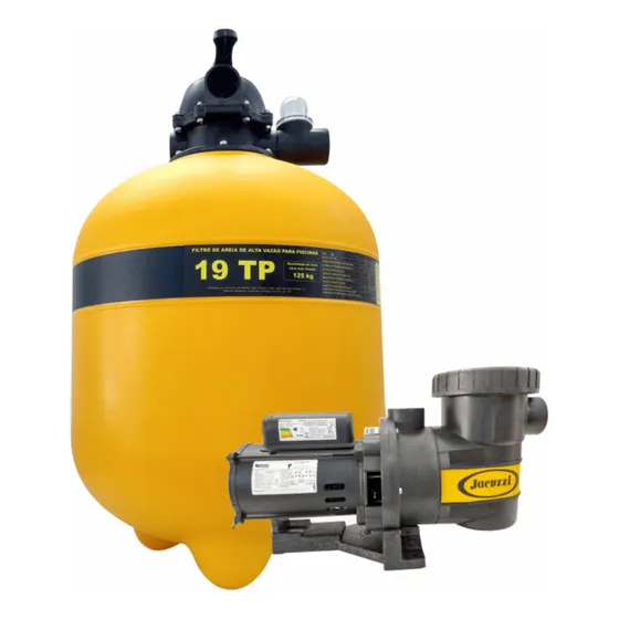 Kit Filtro 19tp + Bomba 7a-m Jacuzzi 3/4 Cv Piscina 80000 L