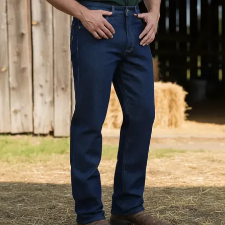 Foto de Calça Jeans Masculina Tradicional De Serviço Resistente