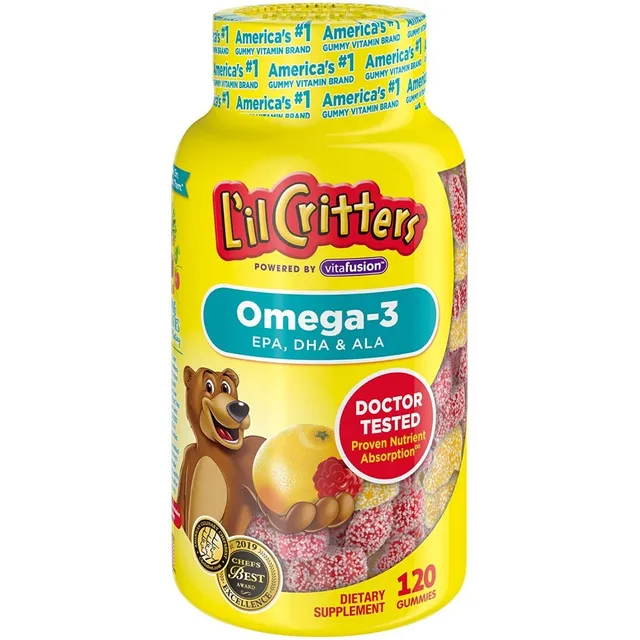 Lil Critters Omega 3 Niños 120 Gomitas